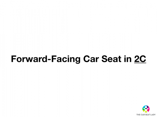 FF car seat in 2C